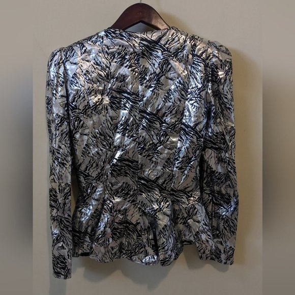 Vintage 80s Metallic  Blazers Bow - Picture 2 of 7